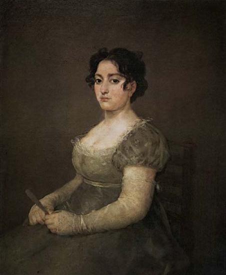 Francisco de goya y Lucientes Portrait of a Lady with a Fan